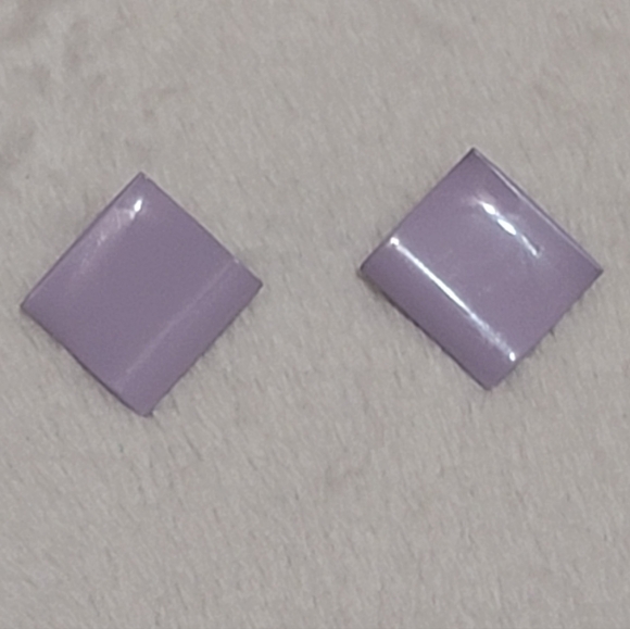 Vintage Purple Clip On Earrings - Picture 2 of 4